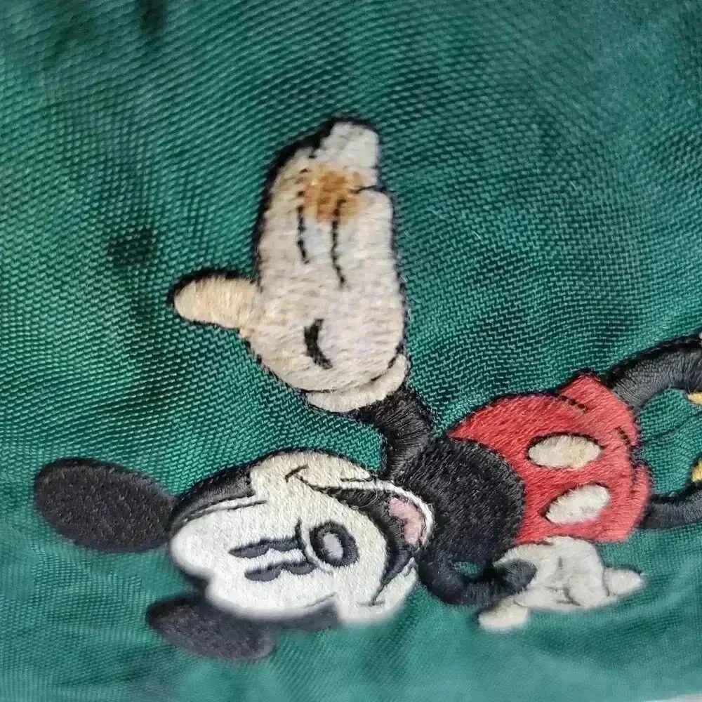 Mickey Mouse daily planner vintage green nylon embroidered Mickey mouse … - Picture 9 of 9